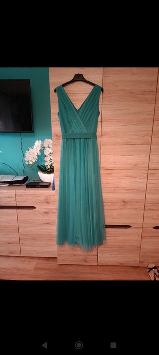 Sukienka maxi morska L