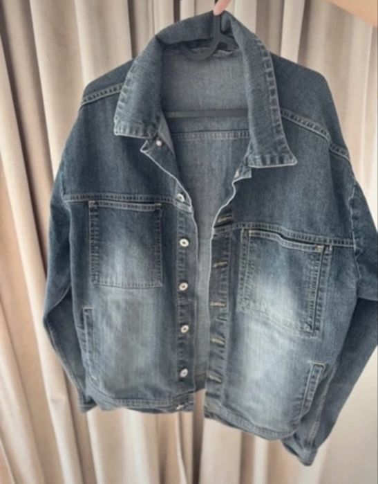 Kurtka katana jeansowa przejsiowa meska vintage oversize r.XL
