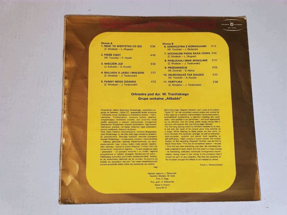 Zbigniew Wodecki. 1976. Muza. VG