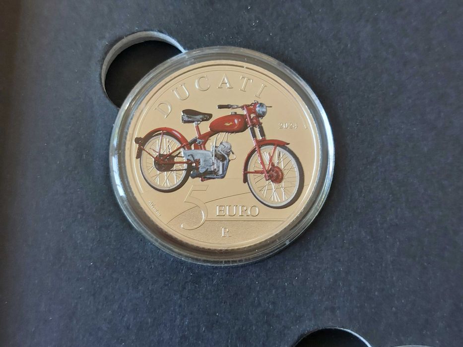 Conjunto 3 Moedas  5€ DUCATI panigale, Ducati 916, Panigale V4