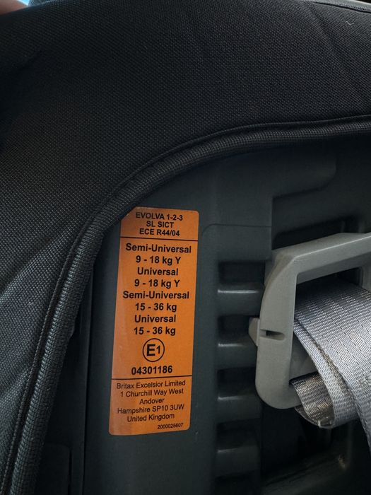 Автокрісло britax römer evolva 1 2 3