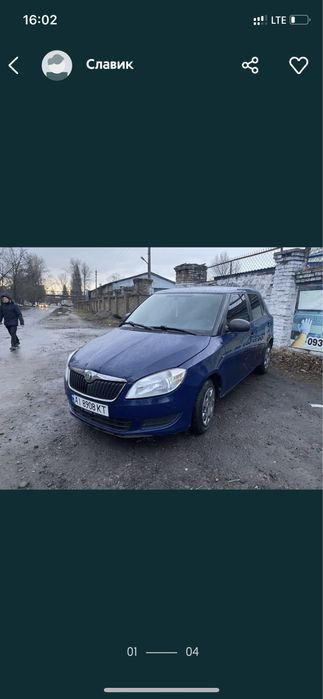 Авто в оренду шкода фабія універсал 1.4 газ/бензин 3200 грн/тиждень