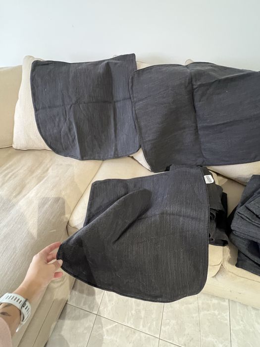 Sofá IKEA com Chaise Longue + Capas Extras + Banqueta | Ótimo Estado