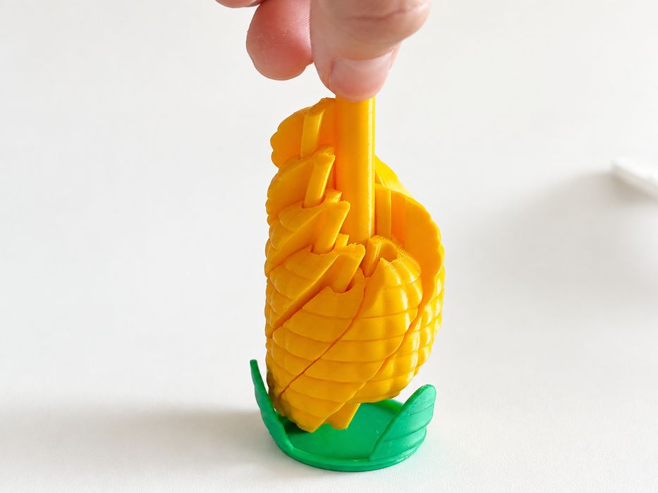 Brinquedo de descompressão em forma de milho