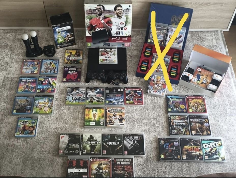 Kit PlayStation 3 de 320GB-32 jogos (edition/colecionador)