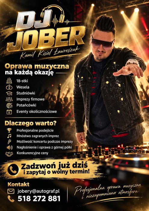 DJ na KAŻDĄ IMPREZĘ! Wesela, 18-stki, Imprezy Okolicznościowe | Podlasie