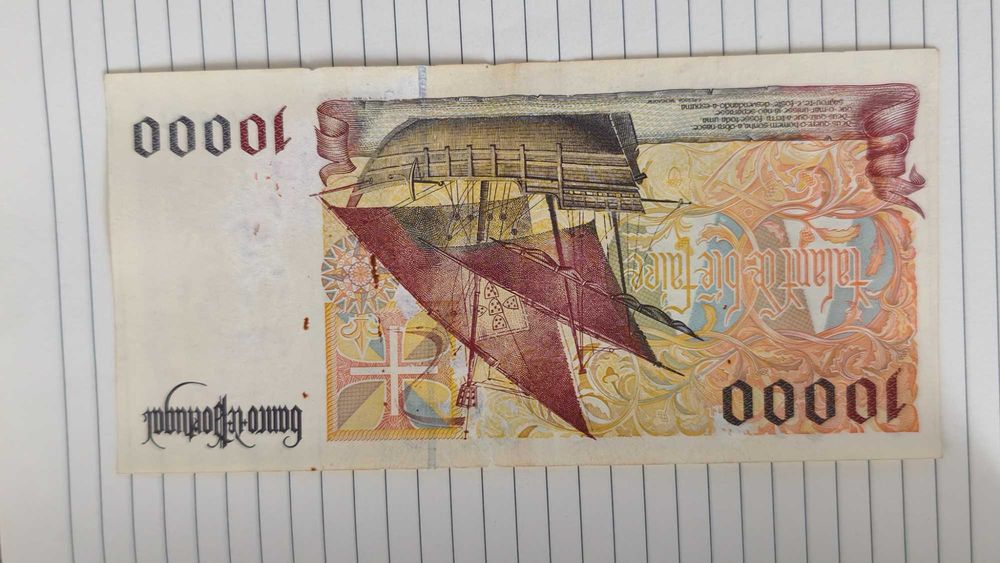 nota de 10000 escudos