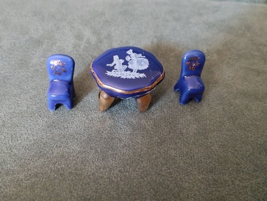 Miniaturas de Caixas Loiça Antiga Cor Cobalto