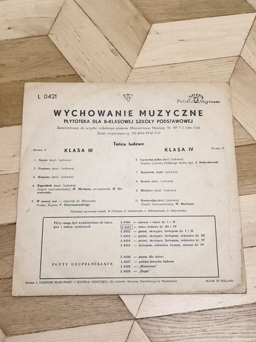 Wychowanie muzyczne. Płytoteka dla 8-klasowej szkoły podstawowej.