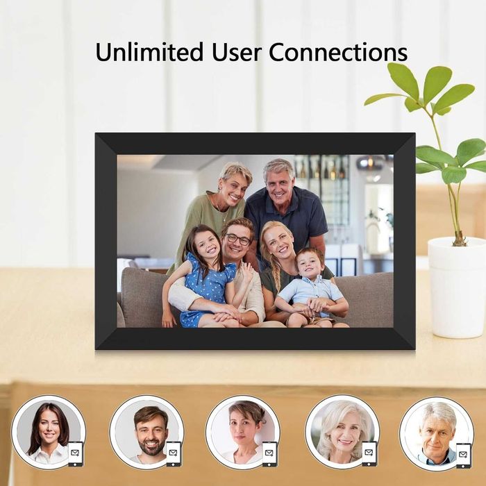 Цифрова фоторамка / Цифровая фоторамка Akimart Frameo 10.1" HD IPS