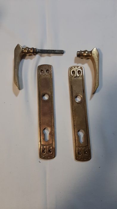 Klamka mosiężna zestaw