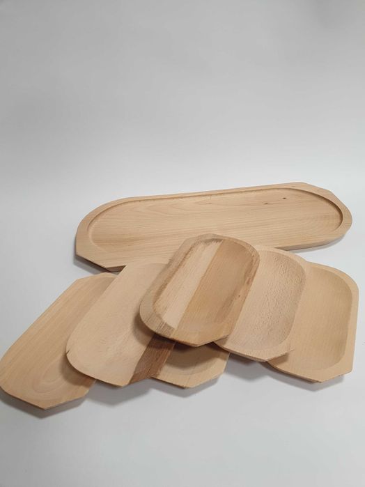 Zestaw naczyń drewnianych na grilla