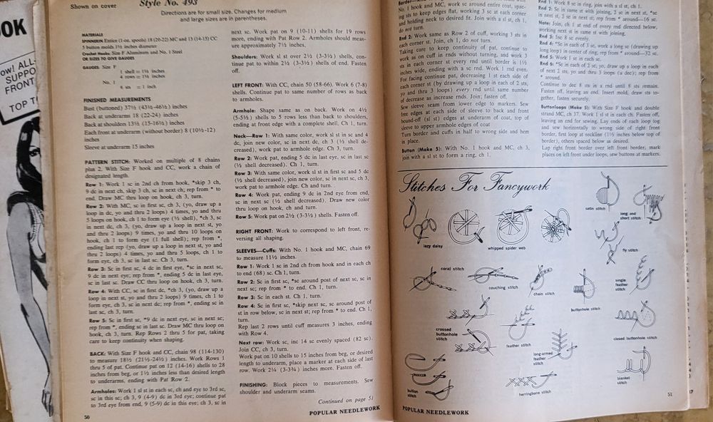 NeedleWork & Crafts revista americana de lavores muito antiga