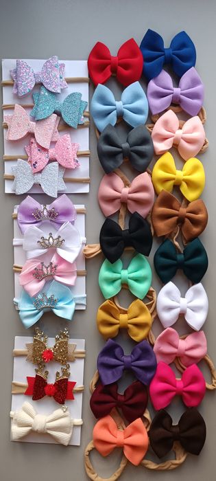 Пов'язки для дівчинки, пов'язки дитячі, бантики, великий асортимент.