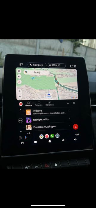 Renault Arkana Captur Clio V Bezprzewodowy android auto i carplay