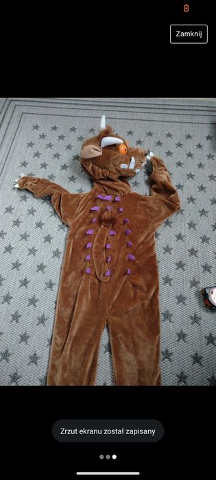 Kostium strój przebranie Gruffalo Gruffołak 80/86/92