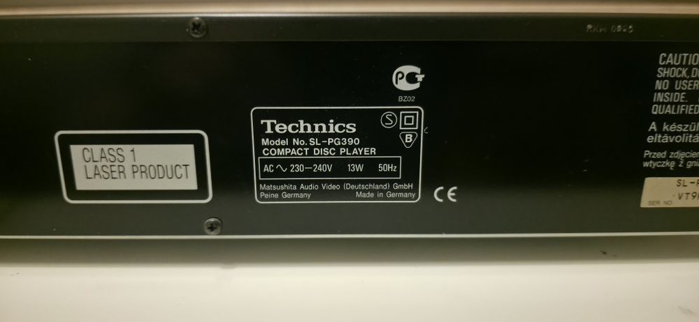Technics SL PG 390 cd player gramofon