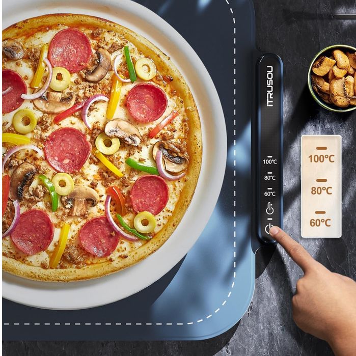 Elektryczna Płyta Grzewcza Składany Podgrzewacz do pizzy dań 44cm