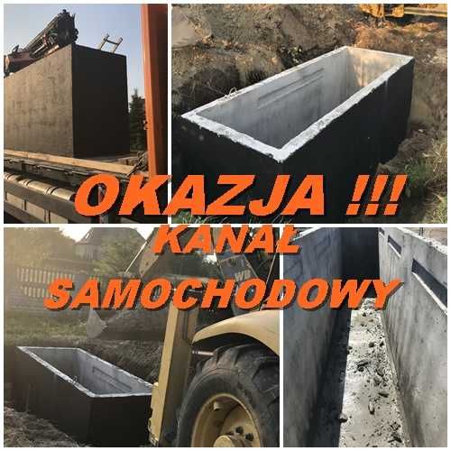 Kanał samochodowy TIR 6m gotowy kanał warsztatowy 4m betonowy Węgrów