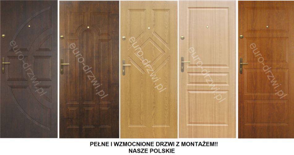 Drzwi wejściowe do bloku z montażem Brzeg