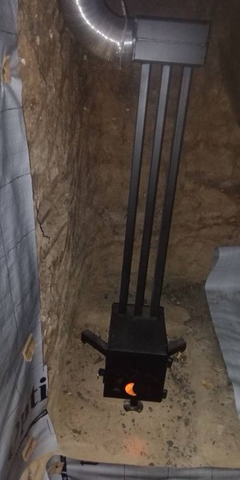 Буржуйка під окопну свічку, окопна пічка