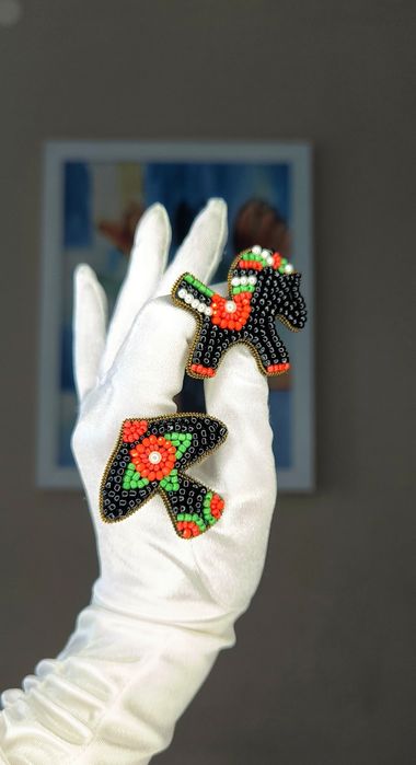 Броши Калина брошки патріотичні символічні Україна символ ручної робот