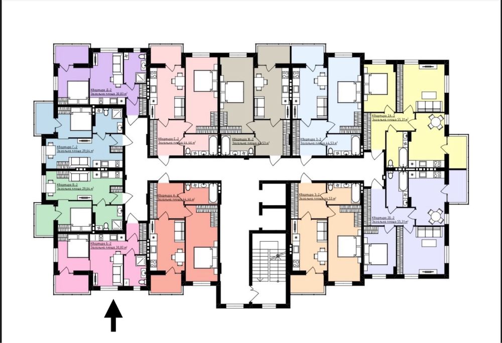 1-комнатная квартира по адресу ул. Сергея Зулинского (площадь 31 м²) - Atlanta.ua - фото 2