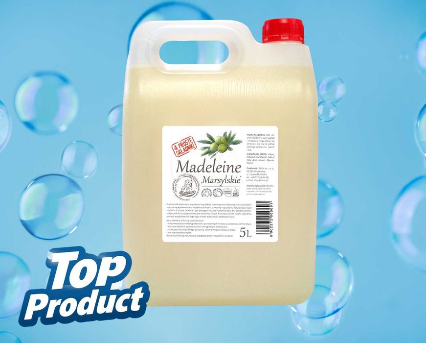 Naturalne Mydło Marsylskie 5l duże opakowanie DO mycia, prania CPK