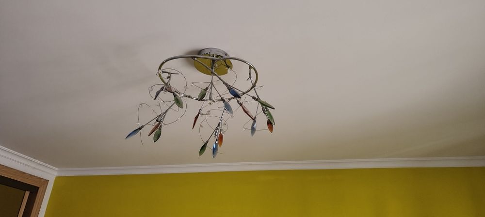 Lustre de ferro, Chrome,metalizado,  cinzento