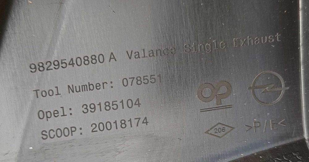 Spoiler Para choques traseiro OPEL CORSA F 19-