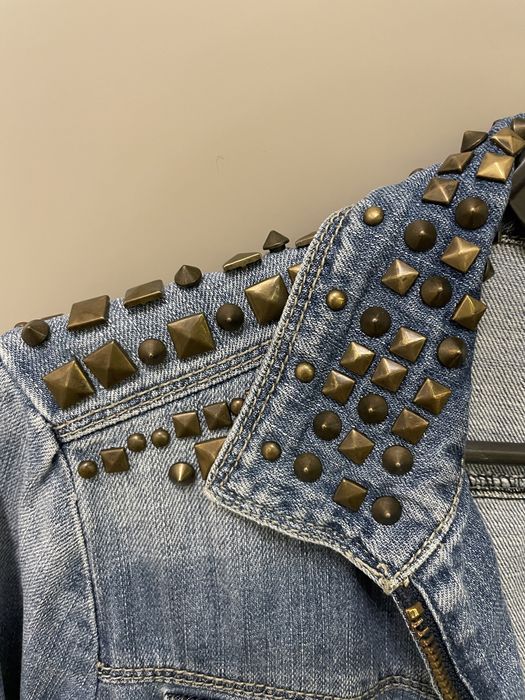 Kurtka jeansowa z ćwiekami Mango M/L 38/40 unikat