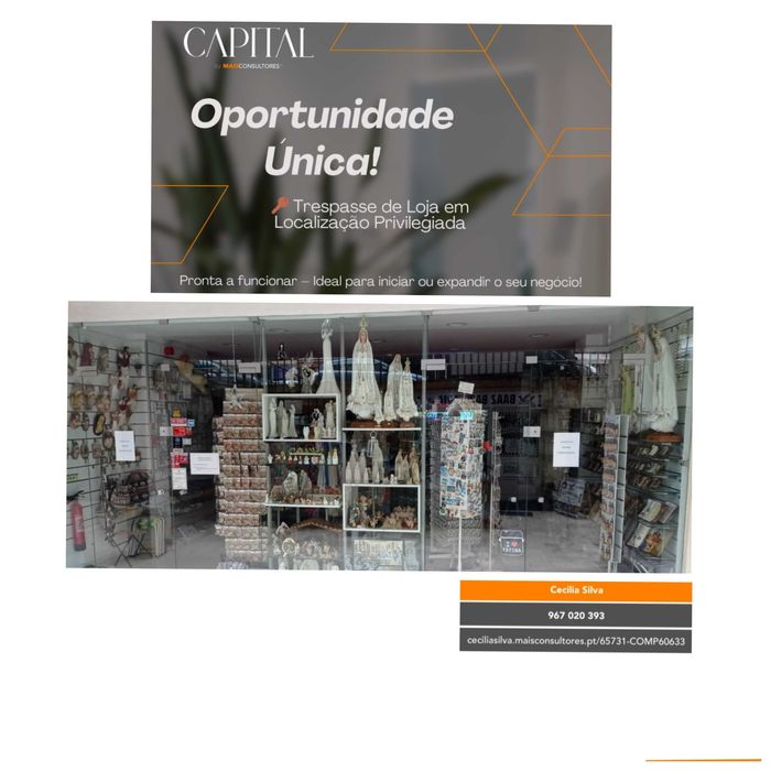 Traspasse de loja, com recheio