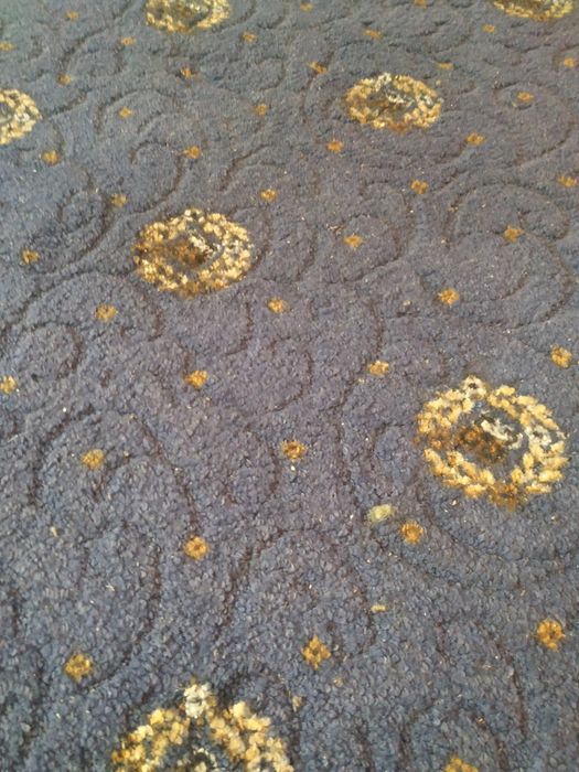 Ковролин синий с рисунком.2,8 /3,2м.