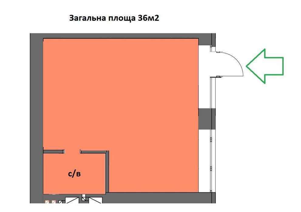 Продаж комерційного приміщення з окремим входом!