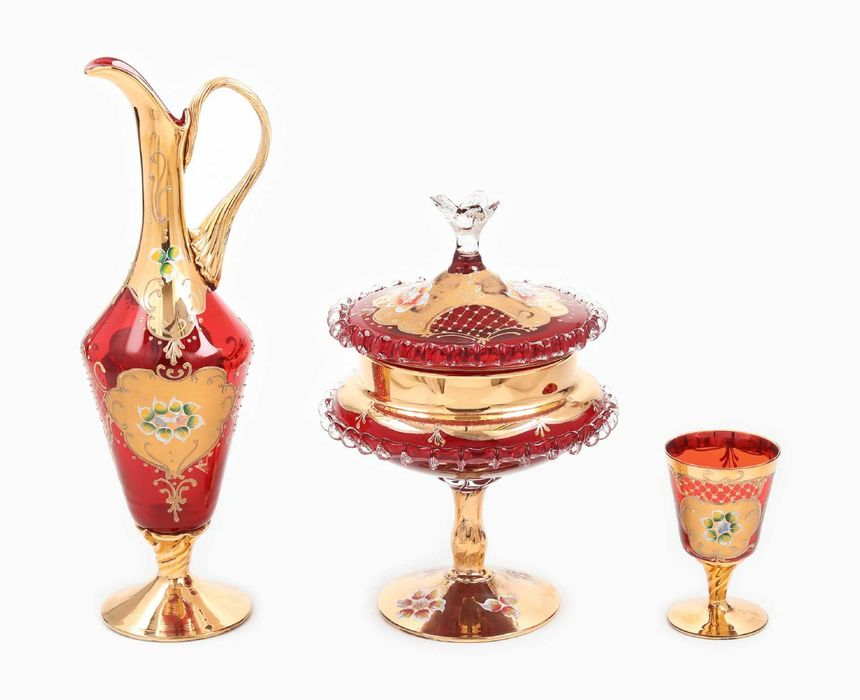 Garrafa em cristal doublé