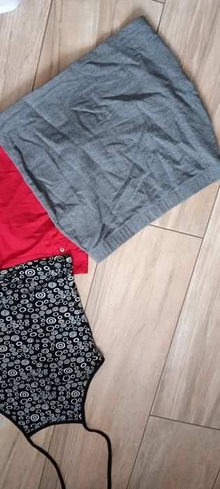 Bluzka spódniczka mini czerwona S