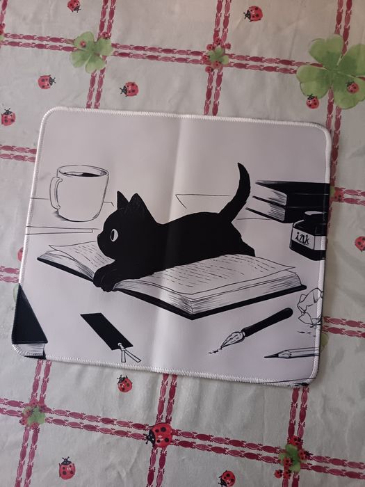 Large black and gray cat mouse pad (Free shipping)64309999451778120
