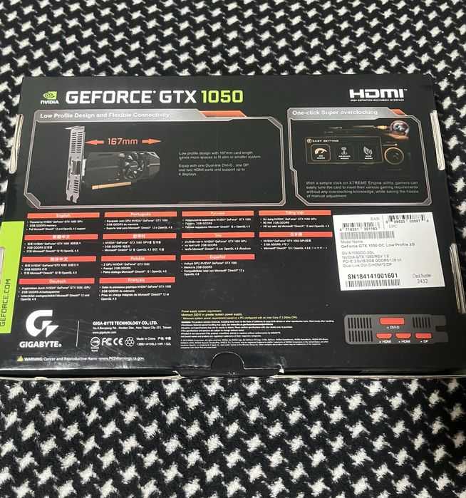 Видеокарта GTX 1050