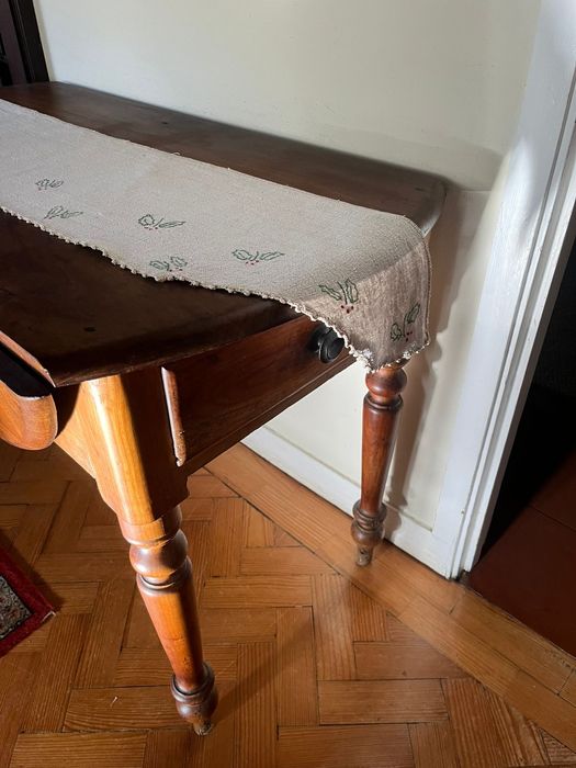 Naperons estopa azevinho bordado
