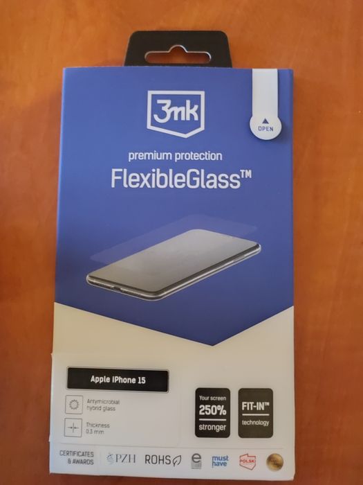 Szkło hartowane 3mk do iPhone 15