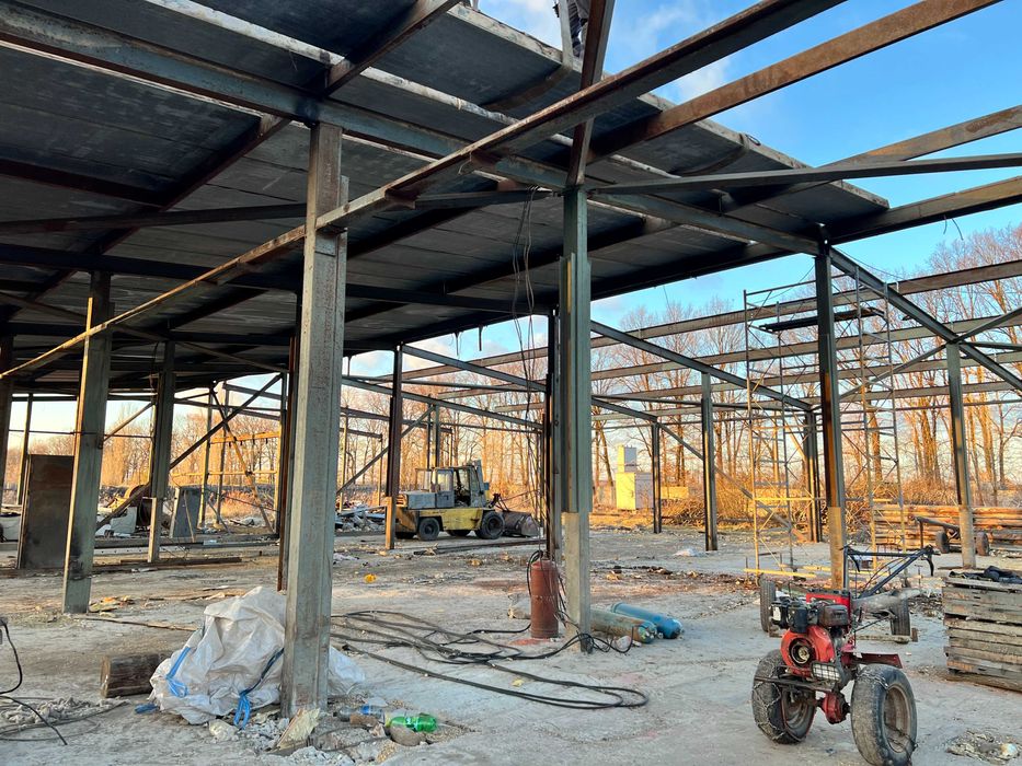 Склад ангар розібрананий каркас 24м на24м