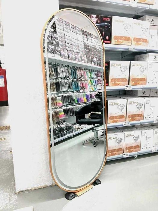 Espelhos em Dourado Com Luz (Novos/Fazemos Entregas)