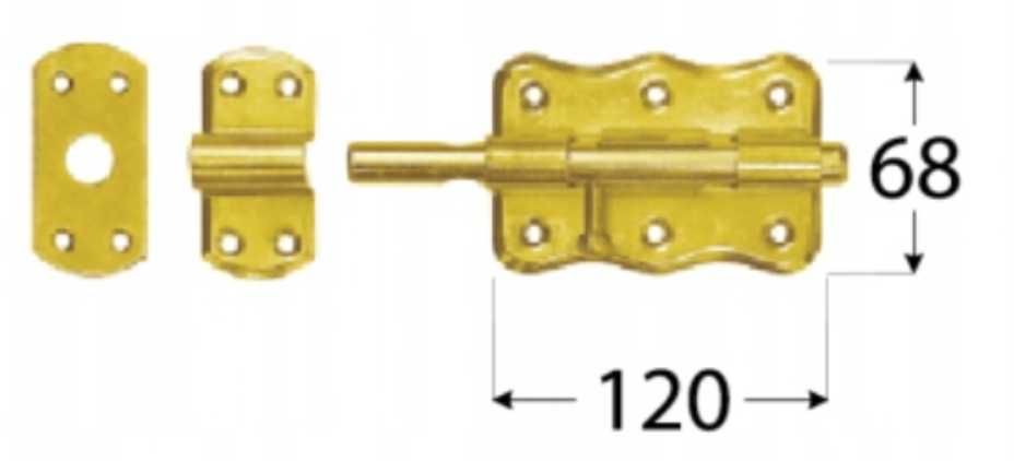 Zasuwka altanowa mała 120x68
