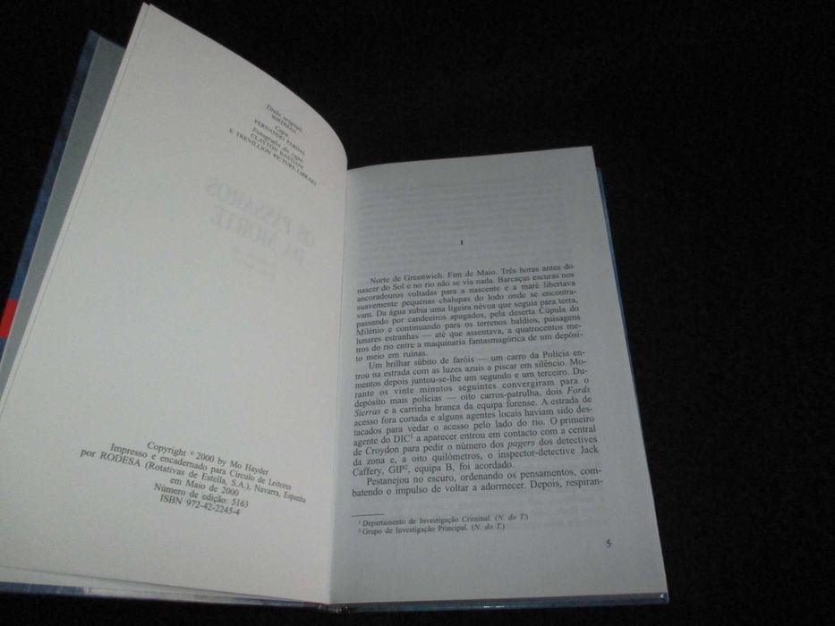 Livro Os Pássaros da Morte Mo Hayder