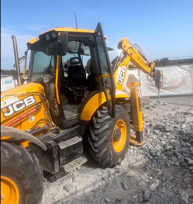 JCB CX4 młot, roboty ziemne, koparka, wyburzenia, rozbiórki, transport