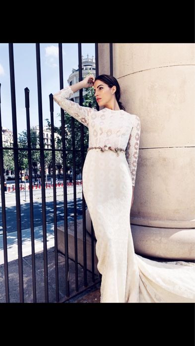 Vestido de noiva Nuribel, tamanho 38