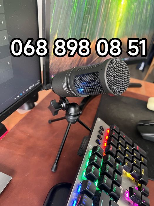 Мікрофон AUDIO-TECHNICA AT2020USB+   демо студія звукозапис новий