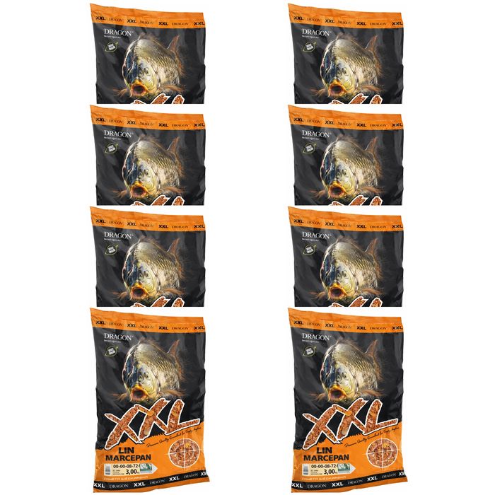 Dragon Zanęta XXL 8x3kg Lin-Marcepan - ZESTAW