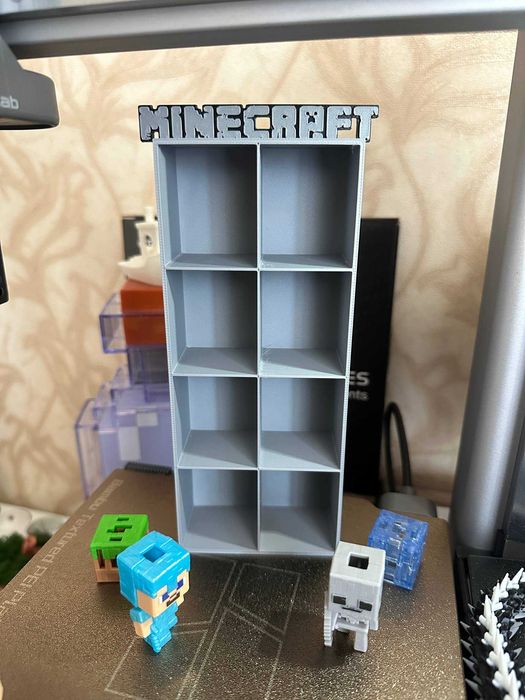 Стелаж для міні-фігурок Minecraft | Кіндер джой майнкрафт | Kinder Joy