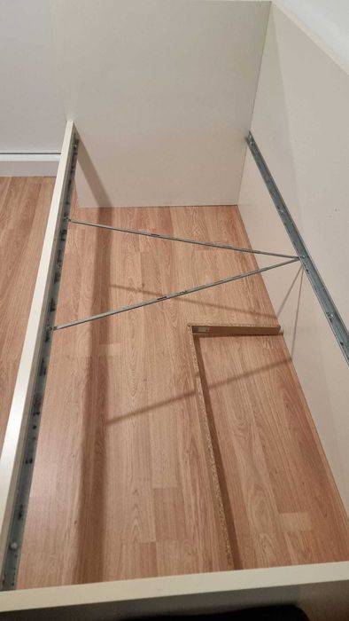 Cama de Solteiro Ikea com Colchão e Gavetões